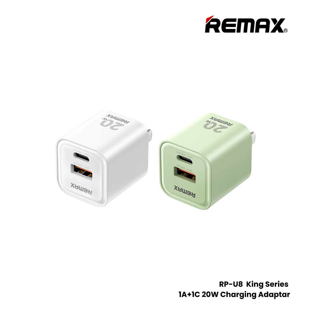 REMAX RP-U8 King Series 20W A+C Charger - Green