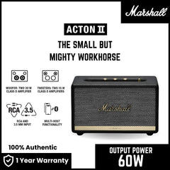 Marshall - Acton 2 Bluetooth Homeline Speaker - Black