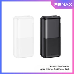 REMAX - RPP-177 Lango II Series 30000mah 2.4A Power Bank - Black