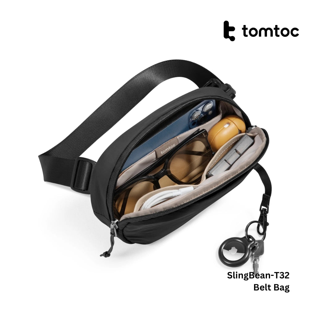 Tomtoc - SlingBean-T32 Belt Bag ( 1.5L ) - Black