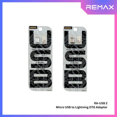 REMAX - RA-USB 2 Visual Micro Female To Lightning Adapter - Silver