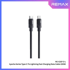 REMAX - RC-C157 C-L Keycha Series Type-C to Lightning Fast Charging Data Cable (30W) - Black