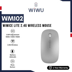 WIWU - WM102 Wimice Lite Wireless Mouse (2.4G) - Silver