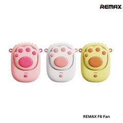 REMAX F6 Cat Claw Neckband Fan - Yellow