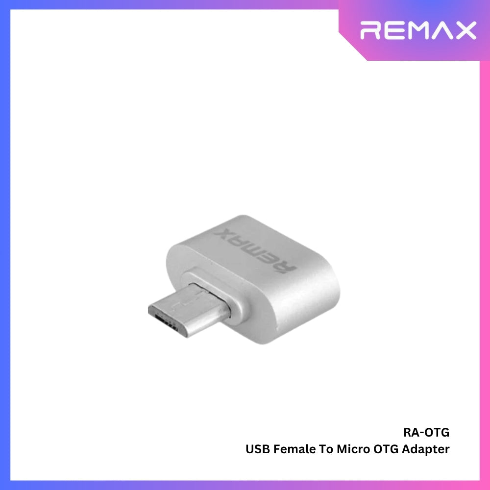 REMAX - RA-OTG Micro Male To USB Female Adapter - Silver