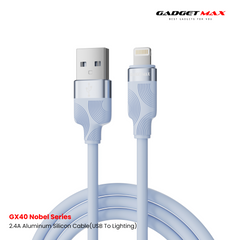GADGET MAX - GX40 Lightning Nobel Series USB To Lightning Charging Data Cable (2.4A) - Blue