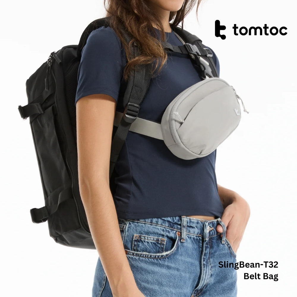 TOMTOC - SlingBean-T32 Belt Bag ( 1.5L ) - Grey