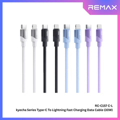 REMAX - RC-C157 C-L Keycha Series Type-C to Lightning Fast Charging Data Cable (30W) - Black