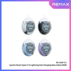 REMAX - RC-C157 C-L Keycha Series Type-C to Lightning Fast Charging Data Cable (30W) - Blue