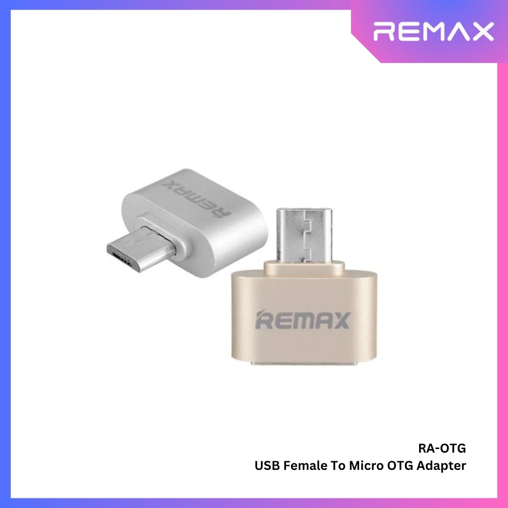 REMAX - RA-OTG Micro Male To USB Female Adapter - Silver