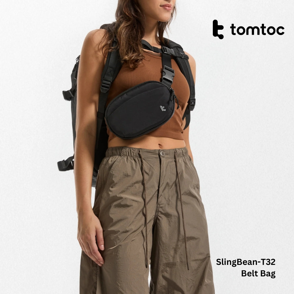Tomtoc - SlingBean-T32 Belt Bag ( 1.5L ) - Black