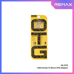 REMAX - RA-OTG Micro Male To USB Female Adapter - Silver