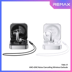 REMAX - TWS-17 ANC+ENC Dual Equalizer Noise Cancelling Bluetooth Wireless Earbuds - Black