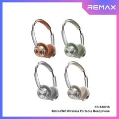 REMAX - RB-830HB Retro Wireless Portable Headphone - Brown