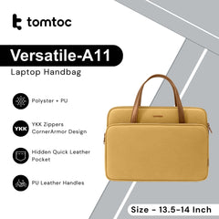 Tomtoc - Versatile-A11 Laptop Handbag ( 13.5 -14 Inch ) - Yellow