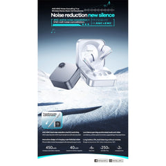 REMAX - TWS-17 ANC+ENC Dual Equalizer Noise Cancelling Bluetooth Wireless Earbuds - Black