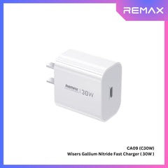 REMAX - CA09 (C30W) Wisers Gallium Nitride Fast Charger ( PD30W ) - White