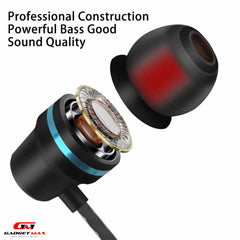 GADGET MAX - X ONE 3.5mm Metal In-Ear Wired Earphone - Black