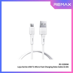 REMAX - RC-C093M Leya Series USB to Micro Fast Charging Data Cable (2.4A) - White