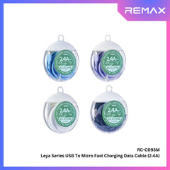 REMAX - RC-C093M Leya Series USB to Micro Fast Charging Data Cable (2.4A) - Black