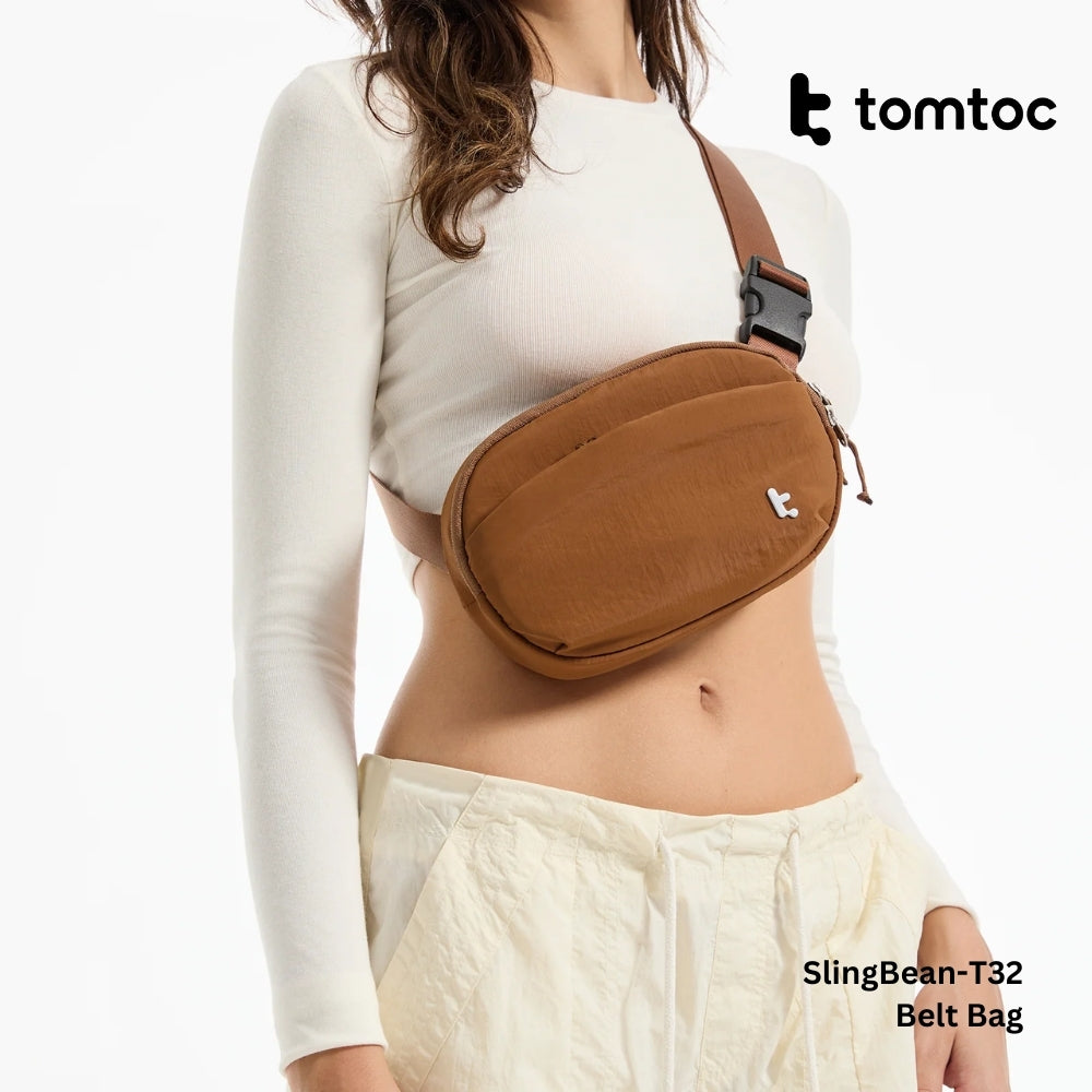 TOMTOC - SlingBean-T32 Belt Bag ( 1.5L ) - Caramel