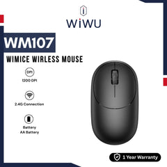 WIWU - WM107 Wimice Wireless Mouse (2.4G) - Black