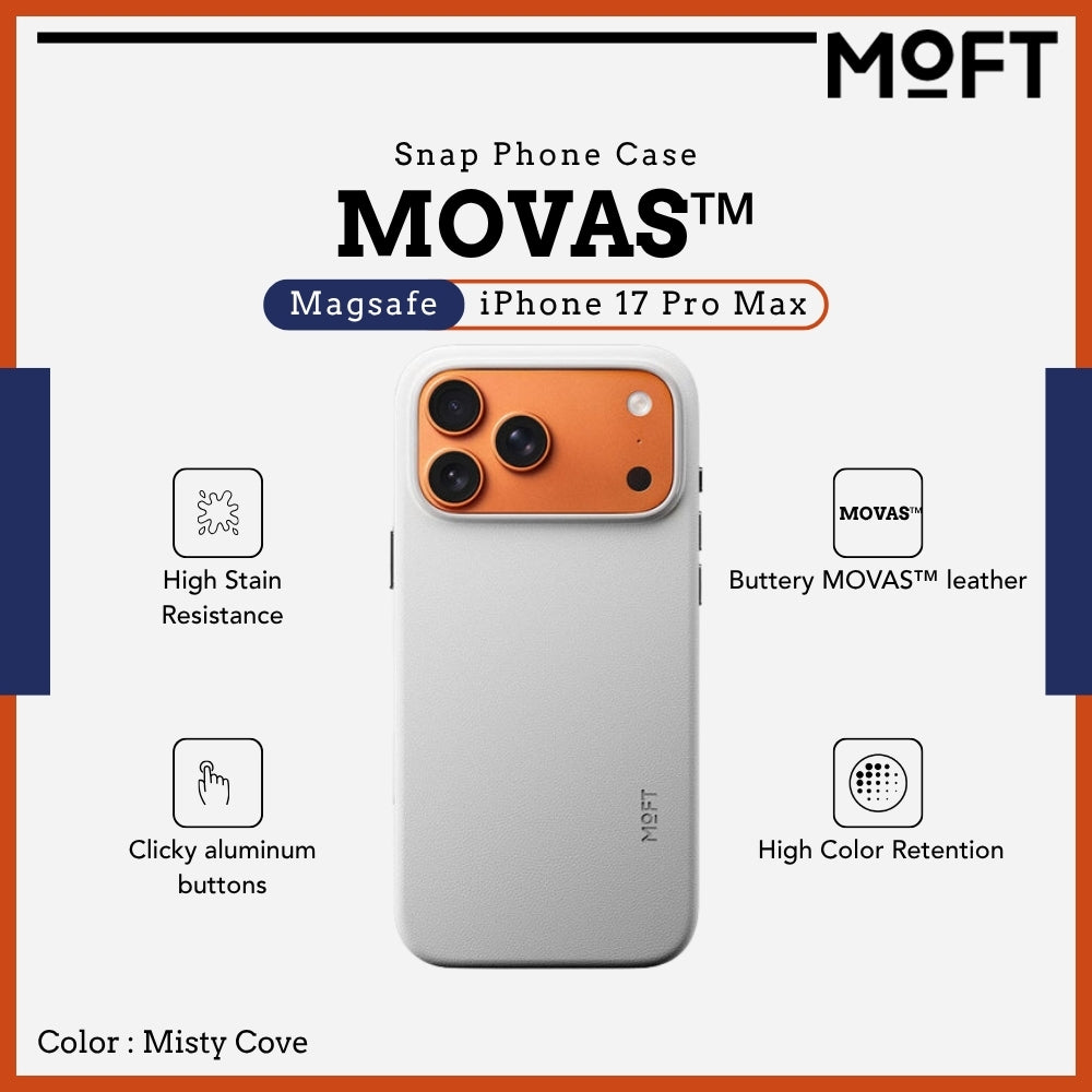 MOFT - MOVAS™ Snap Phone Case For iPhone 17 Pro Max - Misty Cove