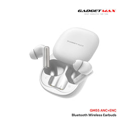GADGET MAX - GM55 Fliz Series ANC+ENC Bluetooth Wireless Earbuds - White