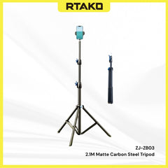 RTAKO - ZJ-ZB03 2.1M Matte Finish Carbon Steel Tripod
