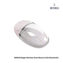 WIWU - WM109 Magic Wireless Dual Mode Mouse (2.4G+Bluetooth) - Pink