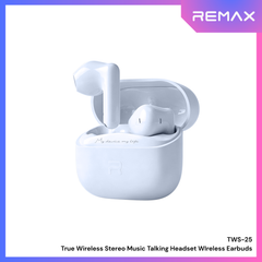 REMAX - TWS-25 True Wireless Stereo Music Talking WIreless Earbuds - Purple