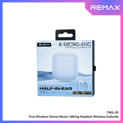 REMAX - TWS-25 True Wireless Stereo Music Talking WIreless Earbuds - Purple