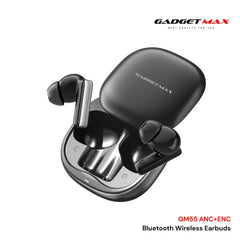 GADGET MAX - GM55 Fliz Series ANC+ENC Bluetooth Wireless Earbuds - Black