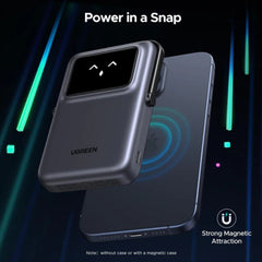 UGREEN - PB764 Uno Magnetic 10000mAh Wireless Power Bank - Purple