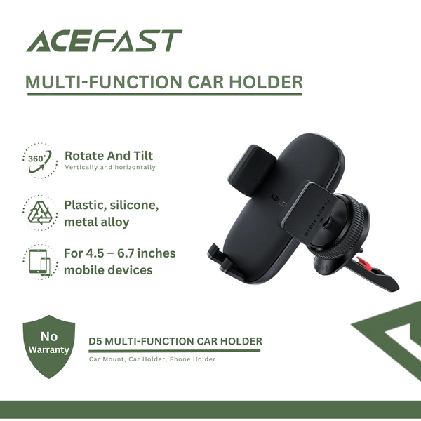 Car Mount Holder D5 I ACEFAST - High End Accessories
