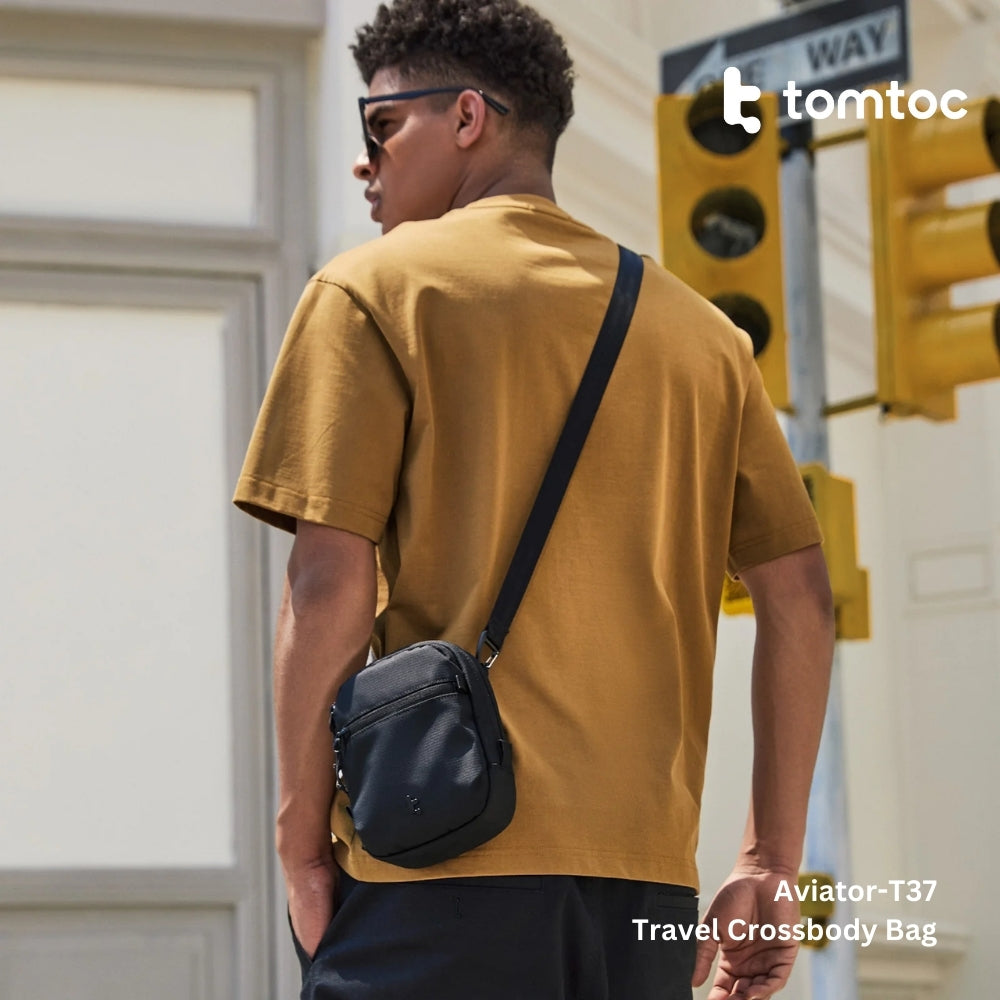 TOMTOC - Aviator-T37 Travel Crossbody Bag ( 1.3L ) - Black