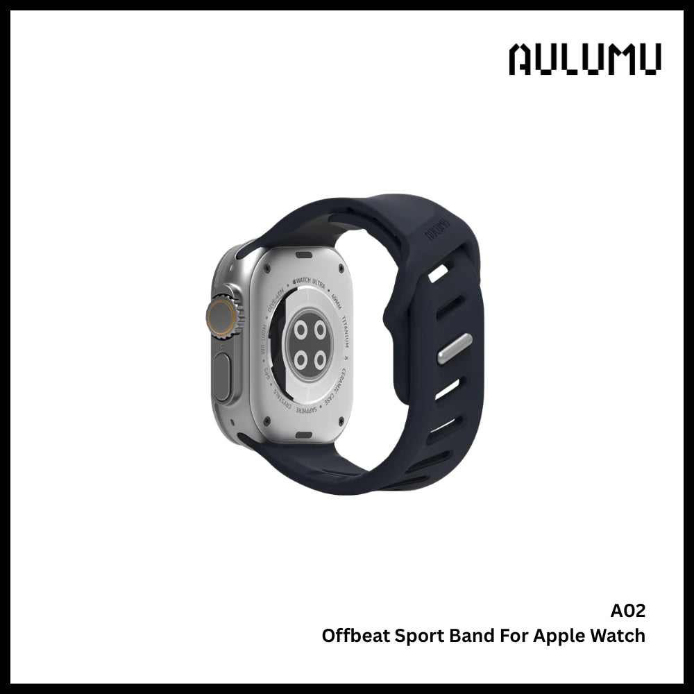 Aulumu - A02 Offbeat Sport Band for Apple Watch Series - Dark Blue