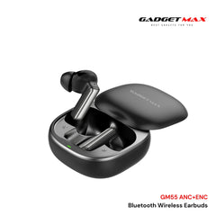 GADGET MAX - GM55 Fliz Series ANC+ENC Bluetooth Wireless Earbuds - Black