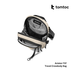 TOMTOC - Aviator-T37 Travel Crossbody Bag ( 1.3L ) - Khaki