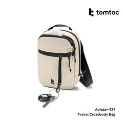 TOMTOC - Aviator-T37 Travel Crossbody Bag ( 1.3L ) - Khaki
