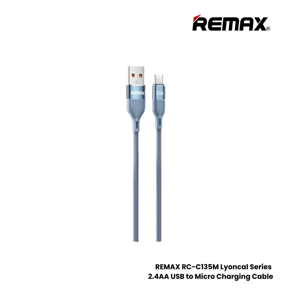 REMAX RC-C135M Lyoncal Series 2.4A USB to Micro Fast Charging Data Cable - Purple