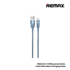 REMAX RC-C135M Lyoncal Series 2.4A USB to Micro Fast Charging Data Cable - Purple