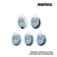 REMAX RC-C135M Lyoncal Series 2.4A USB to Micro Fast Charging Data Cable - Purple