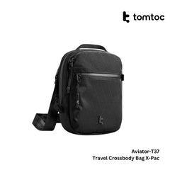 TOMTOC - Aviator-T37 Travel Crossbody Bag X-Pac ( 1.3L ) - Black