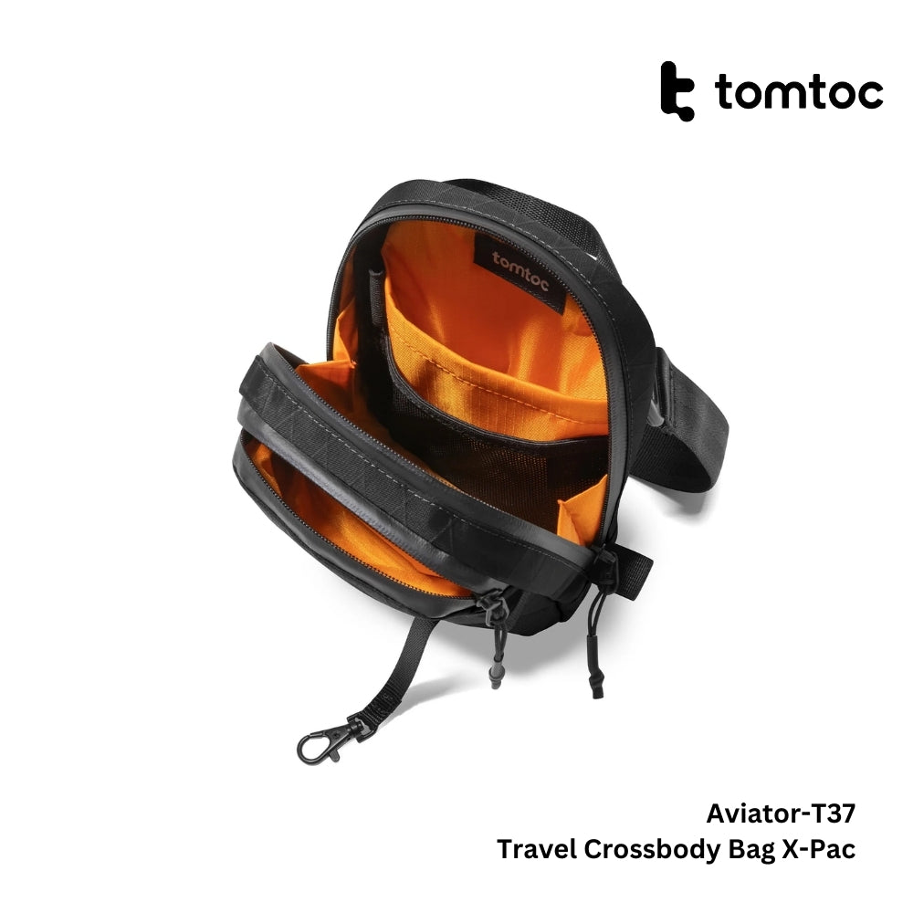 TOMTOC - Aviator-T37 Travel Crossbody Bag X-Pac ( 1.3L ) - Black