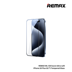 REMAX WL-01 Future Ultra-Soft Series iPhone 16 Plus (6.7") HD Tempered Glass - Clear