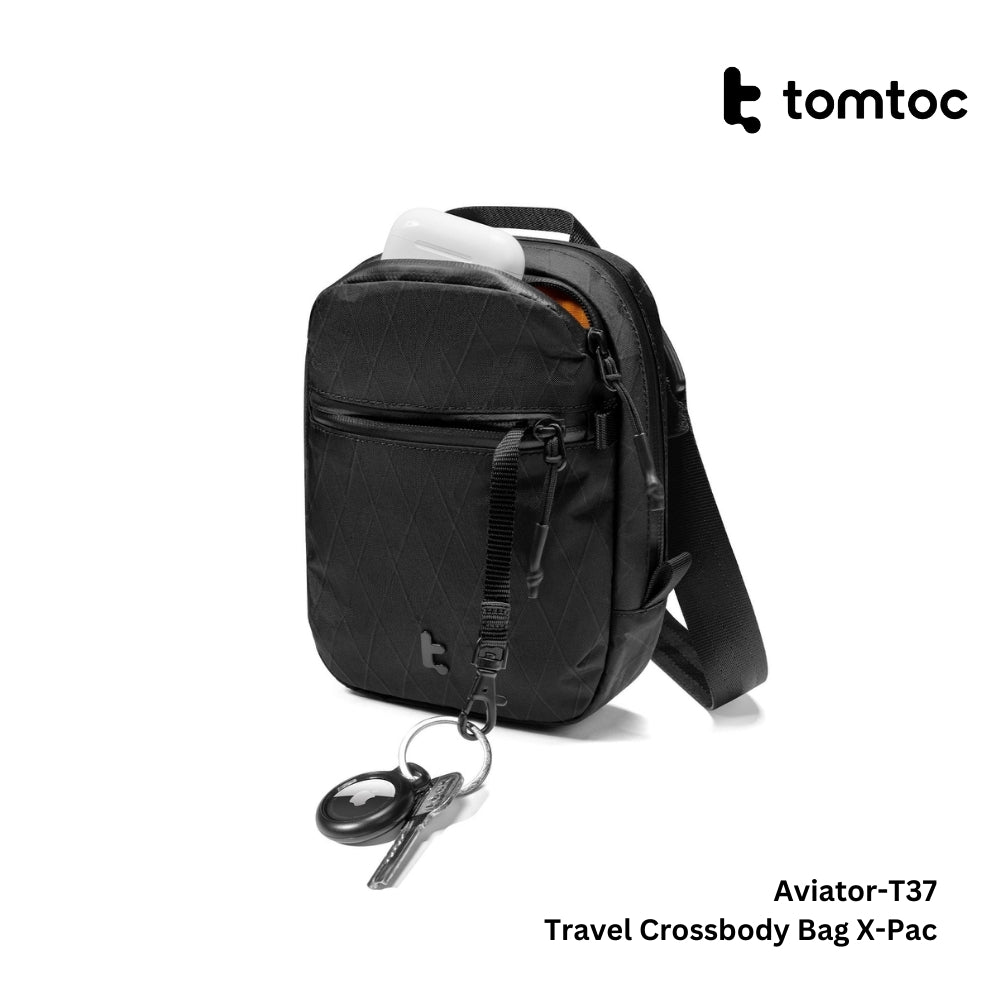 TOMTOC - Aviator-T37 Travel Crossbody Bag X-Pac ( 1.3L ) - Black