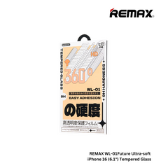 REMAX WL-01 Future Ultra-Soft Series iPhone 16(6.1") HD Tempered Glass - Clear