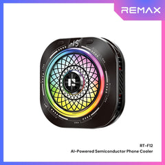 REMAX - RT-F12 AI-Powered Semiconductor Phone Cooler - Black