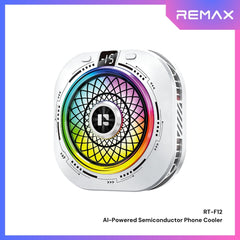 REMAX - RT-F12 AI-Powered Semiconductor Phone Cooler - White